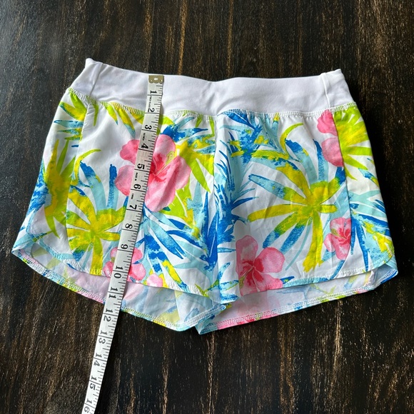 Athletic Works White Pink Floral Stretch Pull On. Size Large (10-12) - Picture 2 of 6